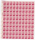 Scott #1288 Oliver Wendell Holmes Sheet of 100 Stamps - MNH P#38631 UL