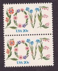 Scott #1951 Love Flowers Pair of Stamps - MNH