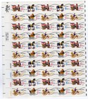 Scott #1418c (1415a-1418a) Toys Precancel Sheet of 50 Stamps - MNH Blurred