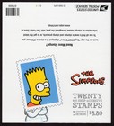 Scott #4403b 44¢ Simpsons Booklet of 20 Stamps - MNH Bart on Back