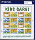 Scott #2954a Earth Day (Kids Care) Complete Sheet of 16 Stamps - Sealed Blue