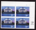 Scott #3647 Jefferson Memorial Plate Block Of 4 Stamps - MNH UR XF