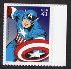 Scott #4159e Marvel's Captain America Single Stamp - MNH