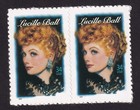 Scott #3523 Lucille Ball (Legends of Hollywood) Horizontal Pair of Stamps - MNH