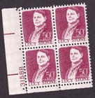Scott #1293a Lucy Stone Plate Block of 4 Stamps - MNH P#31588 LL