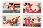 Scott #c112a Olympics Set of 4 Single Airmail Stamps - MNH