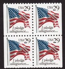 Scott #2593 Flag Pledge Allegiance Block of 4 Stamps - MNH