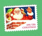 Scott #2579 Santa in Chimney Single Stamp - MNH (from sheet)