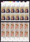 Scott #1579-1580 Madonna (Ghirlandaio) Card Prang Plate Block of 12 Stamps - MNH