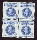 US #1147 4¢ Thomas G. Masaryk Block of 4 Stamps - MNH