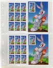 Scott #3137-3138 Bugs Bunny Sheet of 10 Stamps Perf Imperf MNH in Vario Page