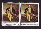 Scott #1704 Washington at Princeton by Peale Pair of Stamps - MNH