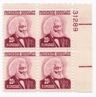 Scott #1290a Frederick Douglas Plate Block of 4 Stamps - MNH P#31289 UR