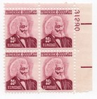 Scott #1290a Frederick Douglas Plate Block of 4 Stamps - MNH P#31290 UR