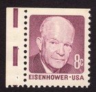 Scott #1395 Dwight Eisenhower Single Stamp - MNH #3 Dull Gum