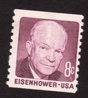 Scott #1402 Dwight Eisenhower Coil Single Stamp - MNH #2