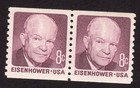 Scott #1402 Dwight Eisenhower Coil Pair of Stamps - MNH
