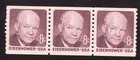 Scott #1402 Dwight Eisenhower Coil of 3 Stamps - MNH #1