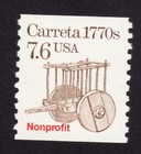 Scott #2255 Carreta 1770s Coil Single Stamp - MNH