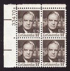 Scott #1397 Fiorello LaGuardia Plate Block of 4 Stamps - MNH P#33470 UL #1