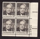 Scott #1397 Fiorello LaGuardia Plate Block of 4 Stamps - MNH P#33457 LR