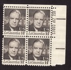 Scott #1397 Fiorello LaGuardia Zip Block of 4 Stamps - MNH