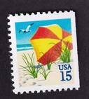 Scott #2443 Beach Umbrella Booklet Single Stamp - MNH