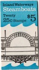 Scott #BK166 (2405-2409a) Steamboats Booklet of 20 Stamps - MNH Opened