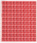 Scott #c79b Precancel Airmail Winged Envelope Sheet of 100 Stamps MNH P#34558 UL