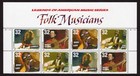 Scott #3215a (3212-3215) Folk Musicians Title Block of 8 Stamps - MNH