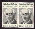 Scott #1700 Adolph S. Ochs Pair of Stamps - MNH