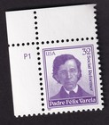 Scott #3166 Padre Felix Varela Plate # Single Stamp - MNH UL