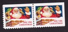 Scott #2580-2581a Santa in Chimney Booklet Pair of Stamps - MNH