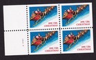 Scott #2585 Santa Sleigh & Reindeer Booklet Pane of 4 Stamps - MNH
