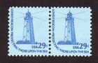 Scott #1605 Sandy Hook Lighthouse Pair of Stamps - MNH