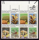 Scott #1830a (1827-30) Coral Reef Zip Block of 8 Stamps - MNH