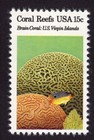 Scott #1827 Brain Coral Reef Single Stamp - MNH