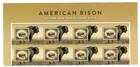 Scott #6098 American Bison Title Block of 8 Forever Stamps - MNH Gutter Cut