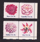 Scott #1879a (1876-79) Flowers Set of 4 Stamps - MNH PC#3