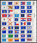 Scott #1682a (1633-82) Flags of America Sheet of 50 Stamps - MNH