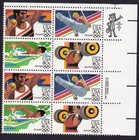 Scott #c108b 1984 Summer Olympics Airmail Zip Block of 8 stamps - MNH
