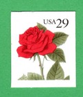 Scott #2490 29¢ Red Rose Single Booklet Stamp - MNH