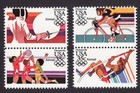 Scott #c112a Olympics Set of 4 Single Airmail Stamps - MNH in (2) Vertical Strip