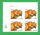 Scott #3036a Red Fox Plate Block of 4 Stamps - MNH P#B1111 UL