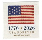 Scott #6106 American Icons Ralph Lauren 1776 Flag Single Forever Stamp - MNH