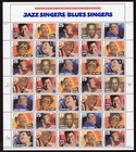 Scott #2861a (2854-61) Jazz and Blues Singers Sheet of 35 Stamps - MNH P#P3333
