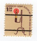 Scott #1610 Light Fueled By Truth Candle Rush Lamp Precancel Single Stamp - MNH