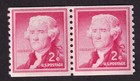 Scott #1055b Thomas Jefferson Coil Pair of Stamps - MNH #6