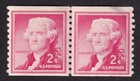 Scott #1055b Thomas Jefferson Coil Line Pair of Stamps - MNH #7