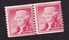 Scott #1055b Thomas Jefferson Coil Line Pair of Stamps - MNH #10